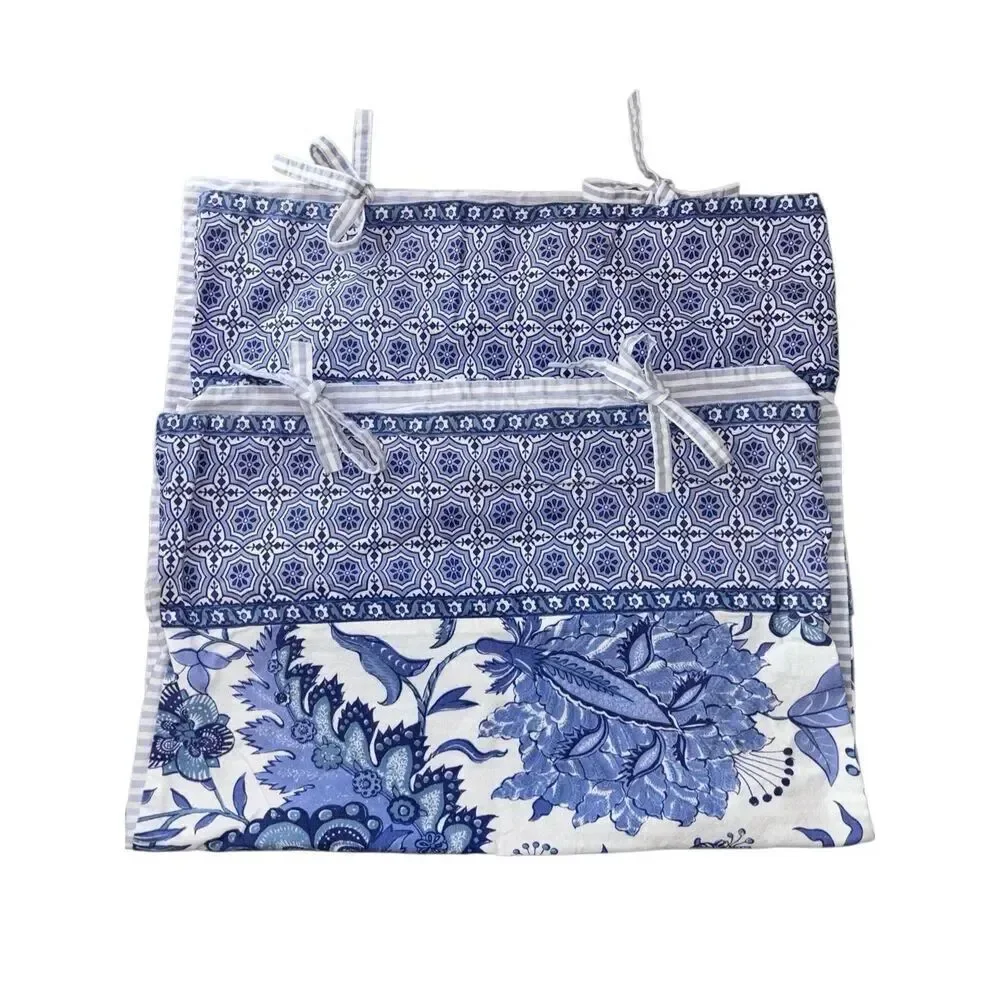 Pottery Barn Marianna Floral Striped STANDARD shams Palampore Medallion